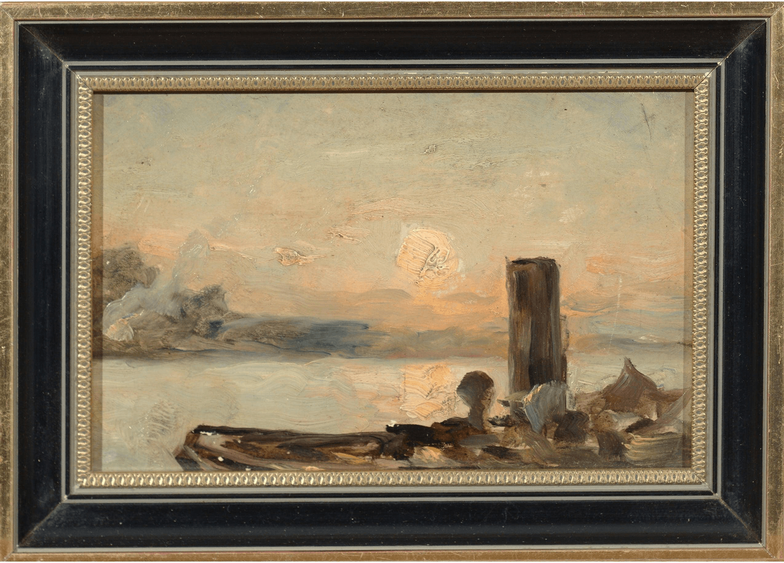 Small Early 20th Century Sunset or Sunrise. - Retouch Fine Art