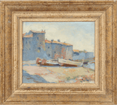 Painting From 20th Century Representing Saint Tropez. - Retouch Fine Art