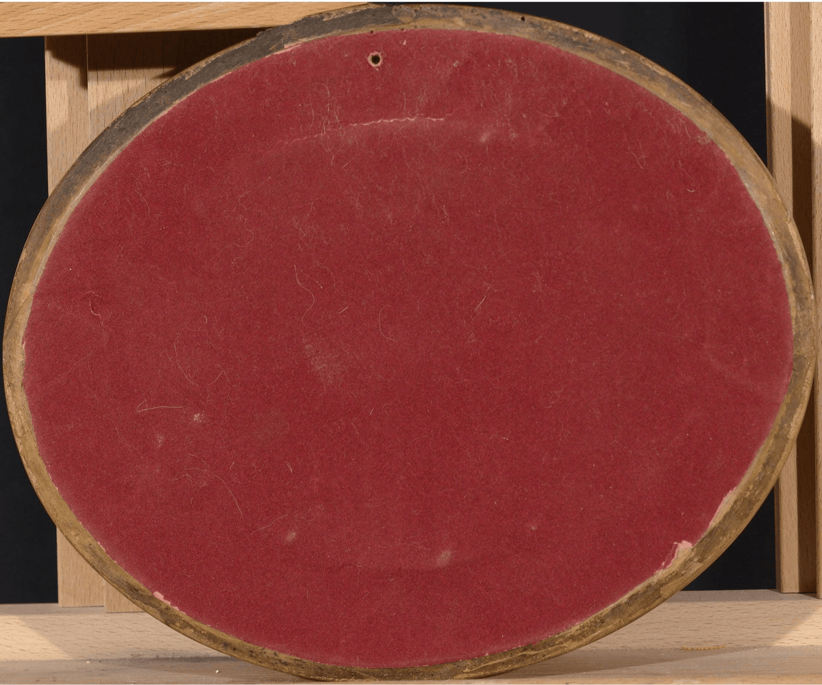 Small Oval Landscape Painting From 19th Century - Retouch Fine Art